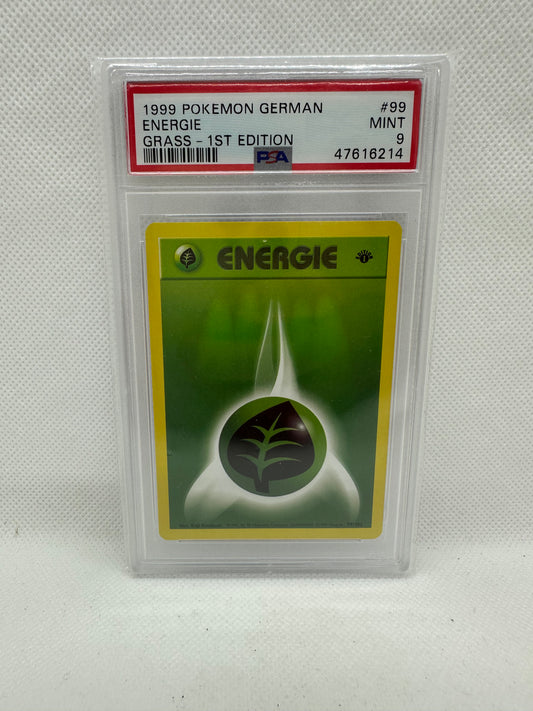 Pokemon Sammelkarte Pflanzen Energie *1.Edition* PSA 9